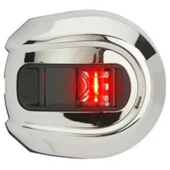 Attwood Luz de navegación lateral redonda ATT-NV5012SS-1 LightArmor roja/verde de 2 Nm para montaje en cubierta Acero inoxidable
