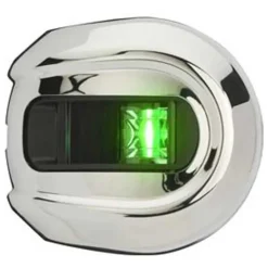 Attwood Luz de navegación lateral redonda ATT-NV5012SS-1 LightArmor roja/verde de 2 Nm para montaje en cubierta Acero inoxidable
