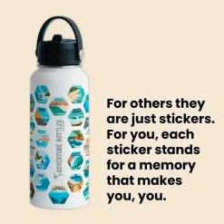 Awesome Maps Botella térmica Adventure surf+stickers