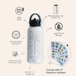 Awesome Maps Botella térmica Adventure world 1l