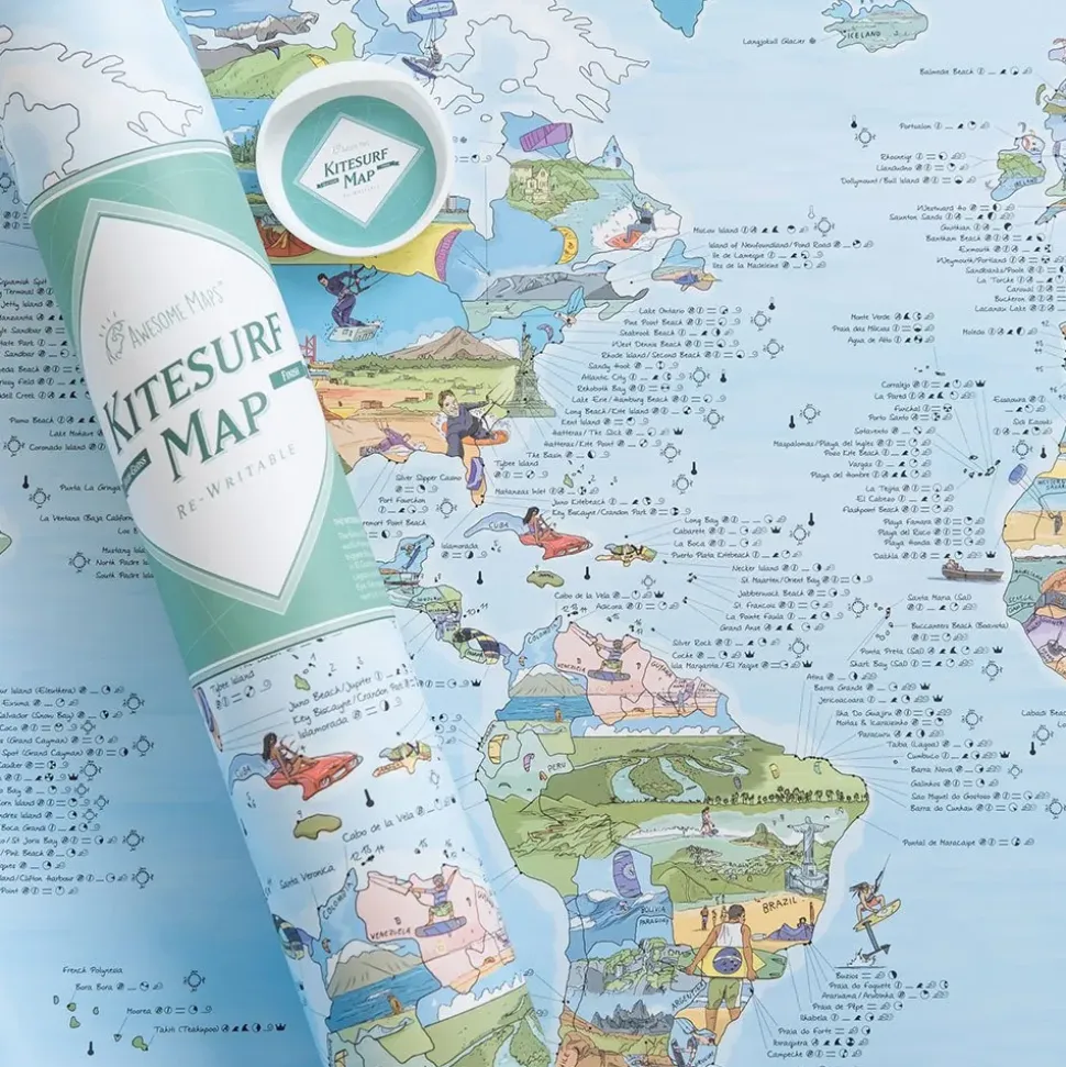 Awesome Maps Mapa Kitesurf Best ing Spots In The World