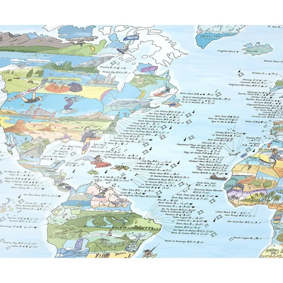 Awesome Maps Mapa Kitesurf Best ing Spots In The World
