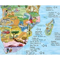 Awesome Maps Mapa Surftrip Best Surf Beaches Of The World Original Colored Edition