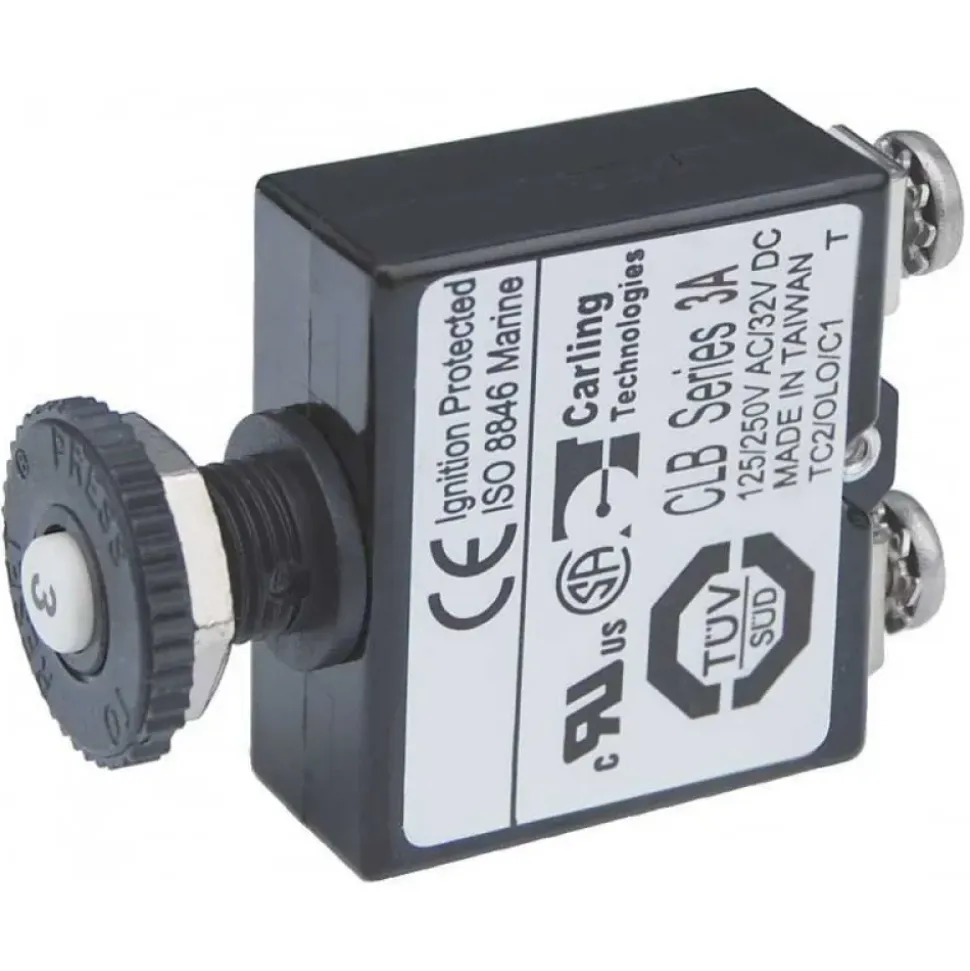 Blue Sea Systems Interruptor de circuito de botón pulsador
