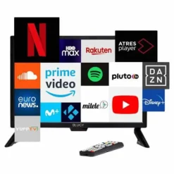 Blugy Televisor LED HD SMART de 23.8 pulgadas y 1920x1080 píxeles 12V