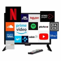 Blugy Televisor SMART LED HD de 21.5 pulgadas y 1920x1080 píxeles 12V
