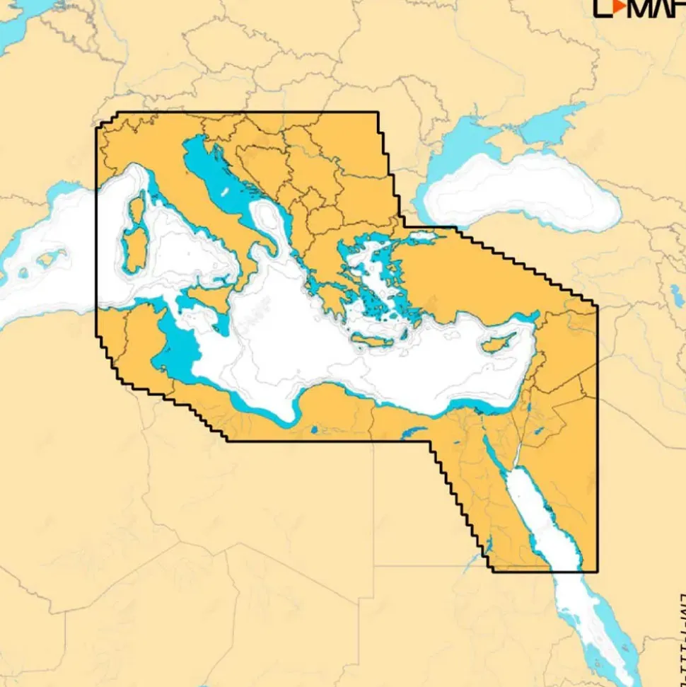 C-map Cartas Náuticas East Mediterranean Discover X Card reacondicionado