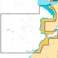C-map Las Costas de Europa Occidental Revelan la Carta X