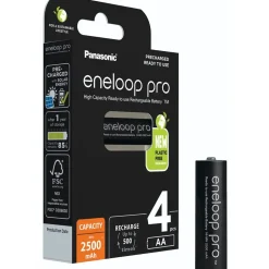 Eneloop Pila recargable BK-3HCDE/4BE 2500mAh 4 unidades