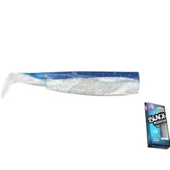 Fiiish Reemplazo vinilo Black Minnow 22g 160 mm 3 unidades