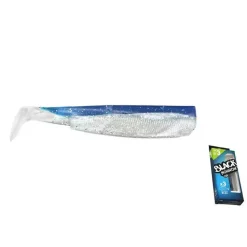 Fiiish Reemplazo vinilo Black Minnow 10g 120 mm 3 unidades