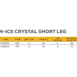 Golden Catch Carrete de pesca en hielo N-Ice Crystal