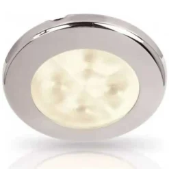 Hella Marine Plafón LED Euroled 75 con cubierta blanco cálido Acero inoxidable 12V