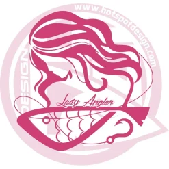 Hotspot Design Pegatina Lady Angler
