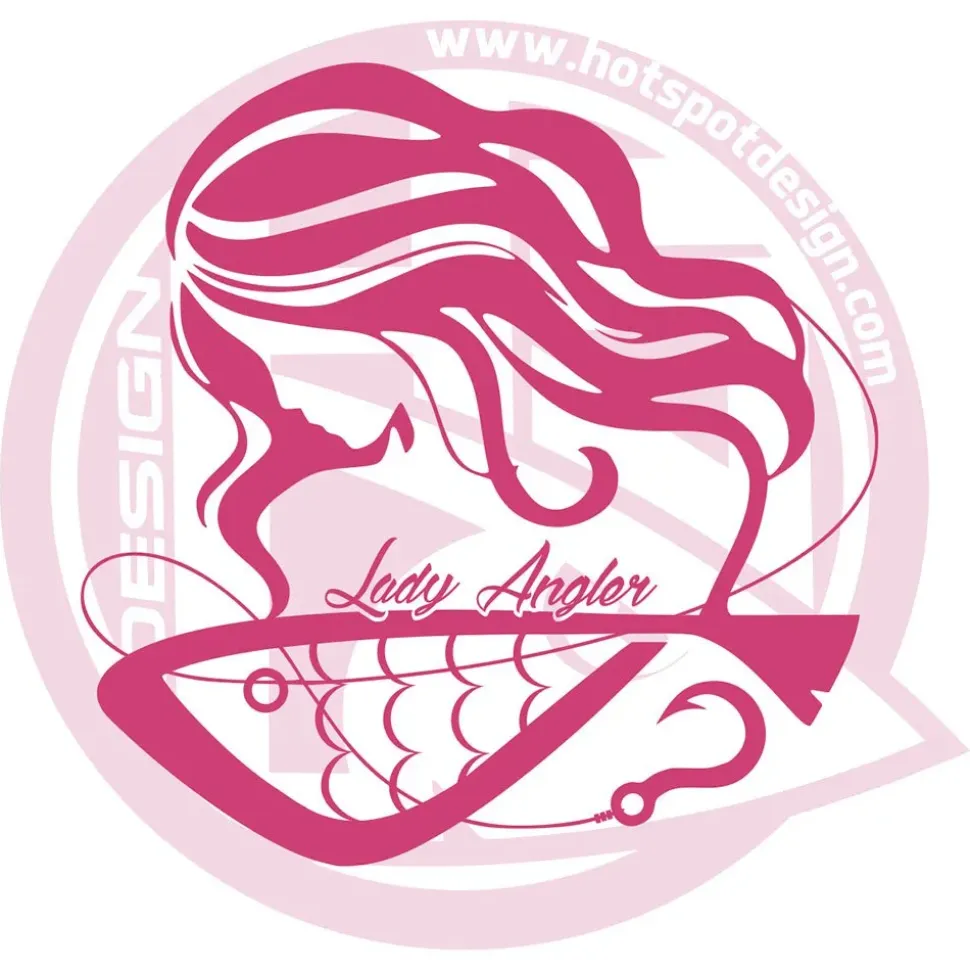 Hotspot Design Pegatina Lady Angler