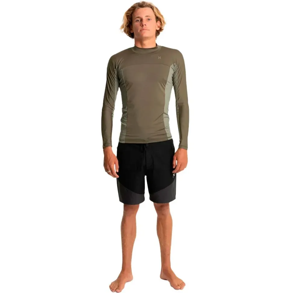 Hurley Rash guard Manga Larga Chnnl Crssng Pddl Sries