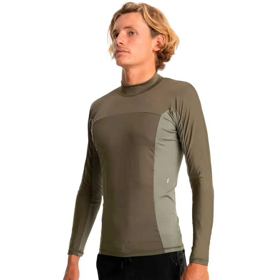Hurley Rash guard Manga Larga Chnnl Crssng Pddl Sries