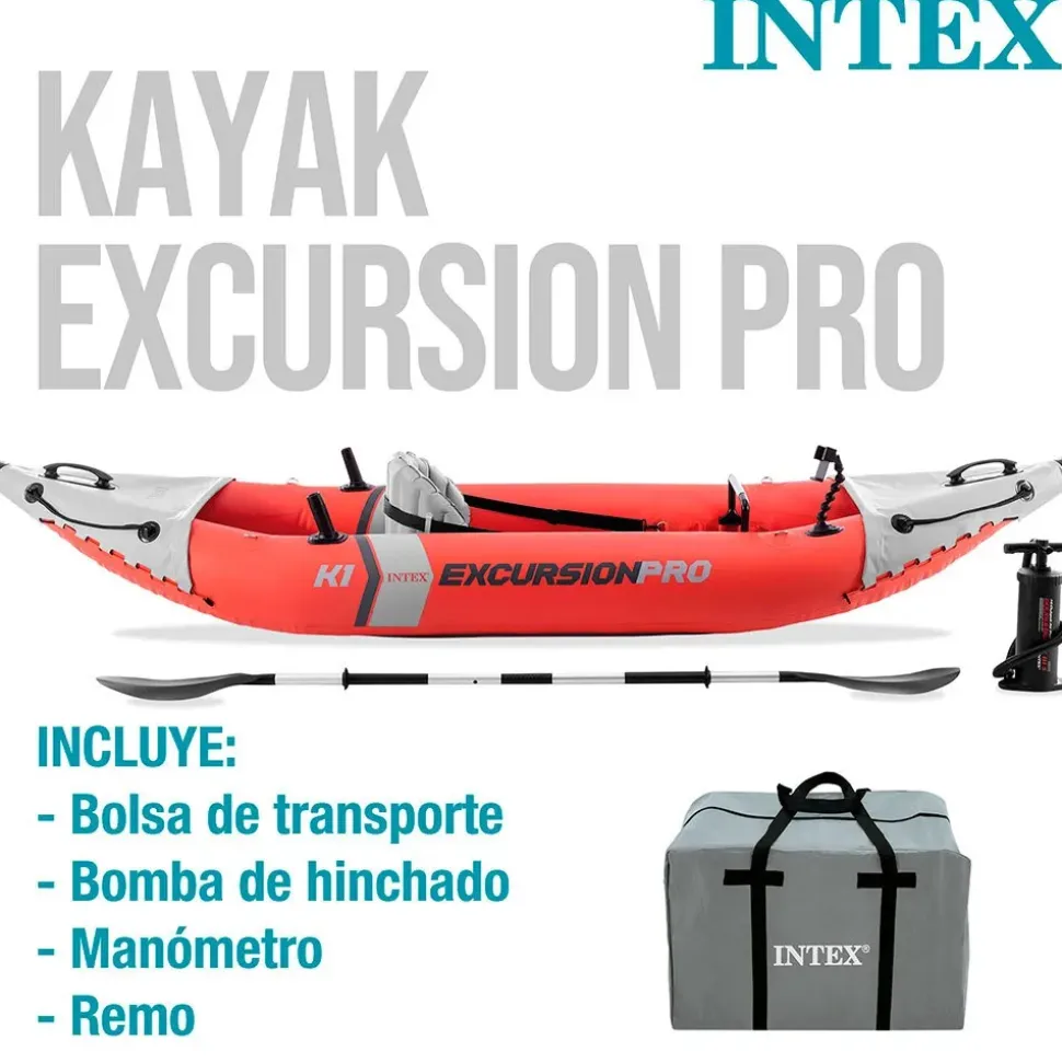 Intex Conjunto de Kayak Inflable Excursion Pro K1