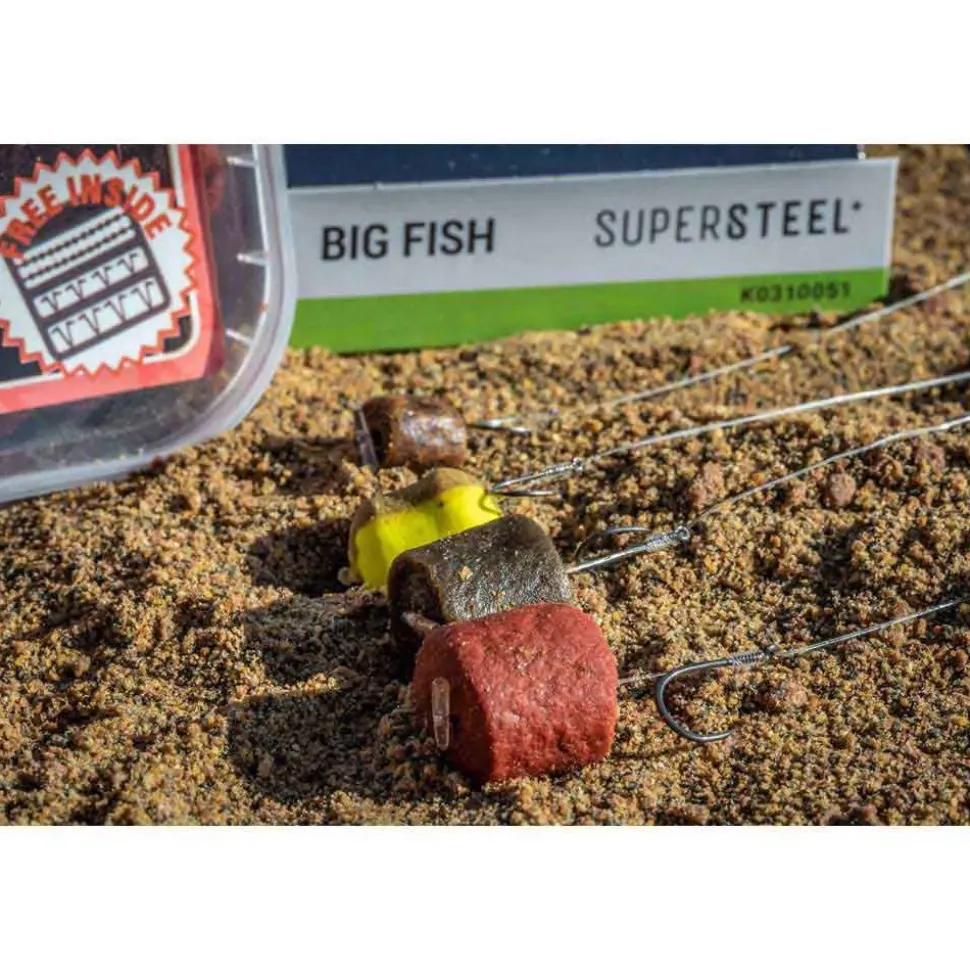 Korum Bajos línea Big Fish Barbless 10 cm