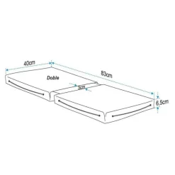 Lalizas Funda de cojín doble flotante