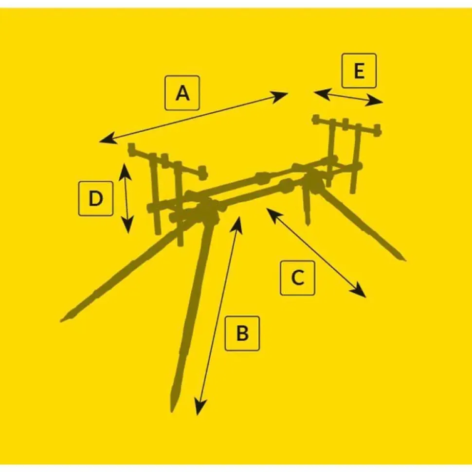 Mikado Rod pod Second 3 Rods