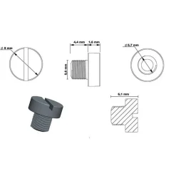 MV Spools Tornillos de guía de línea de carrete de pesca Shimano