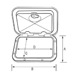 Nuova Rade Caja de almacenamiento clásica con tapa