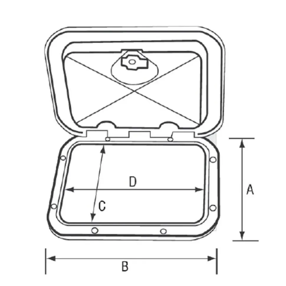 Nuova Rade Caja de almacenamiento clásica con tapa