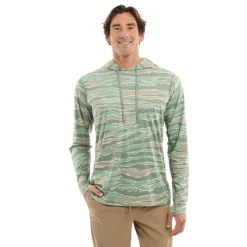 Pelagic Camiseta de manga larga con capucha UV Vaportek Wahoo Camo