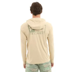 Pelagic Camiseta de manga larga con capucha UV Vaportek Rusted Icon