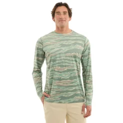 Pelagic Camiseta de manga larga con protección UV Vaportek Wahoo Camo