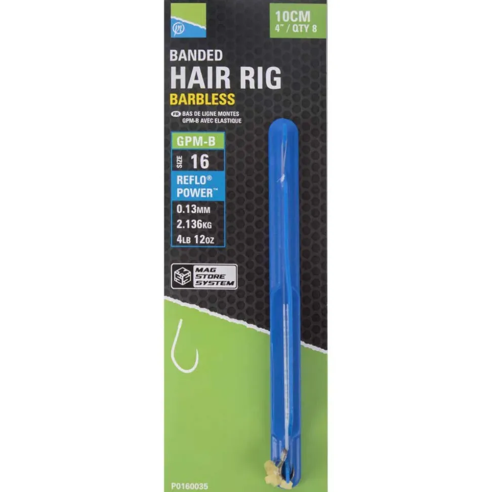 Preston Innovations Bajos línea GPM-B Banded Hair 10 cm