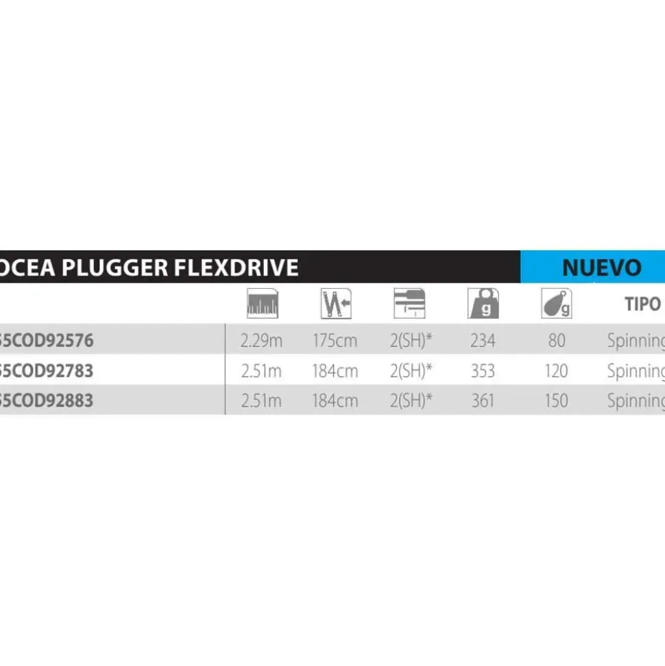 Shimano Fishing Caña popping Ocea Plug Flexdrive