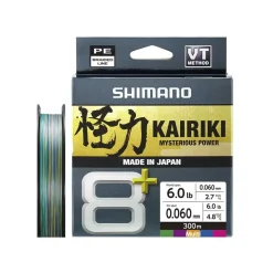 Shimano Fishing Línea trenzada Line Kairiki 8+ 300 m