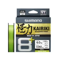 Shimano Fishing Línea trenzada Line Kairiki 8+ 300 m