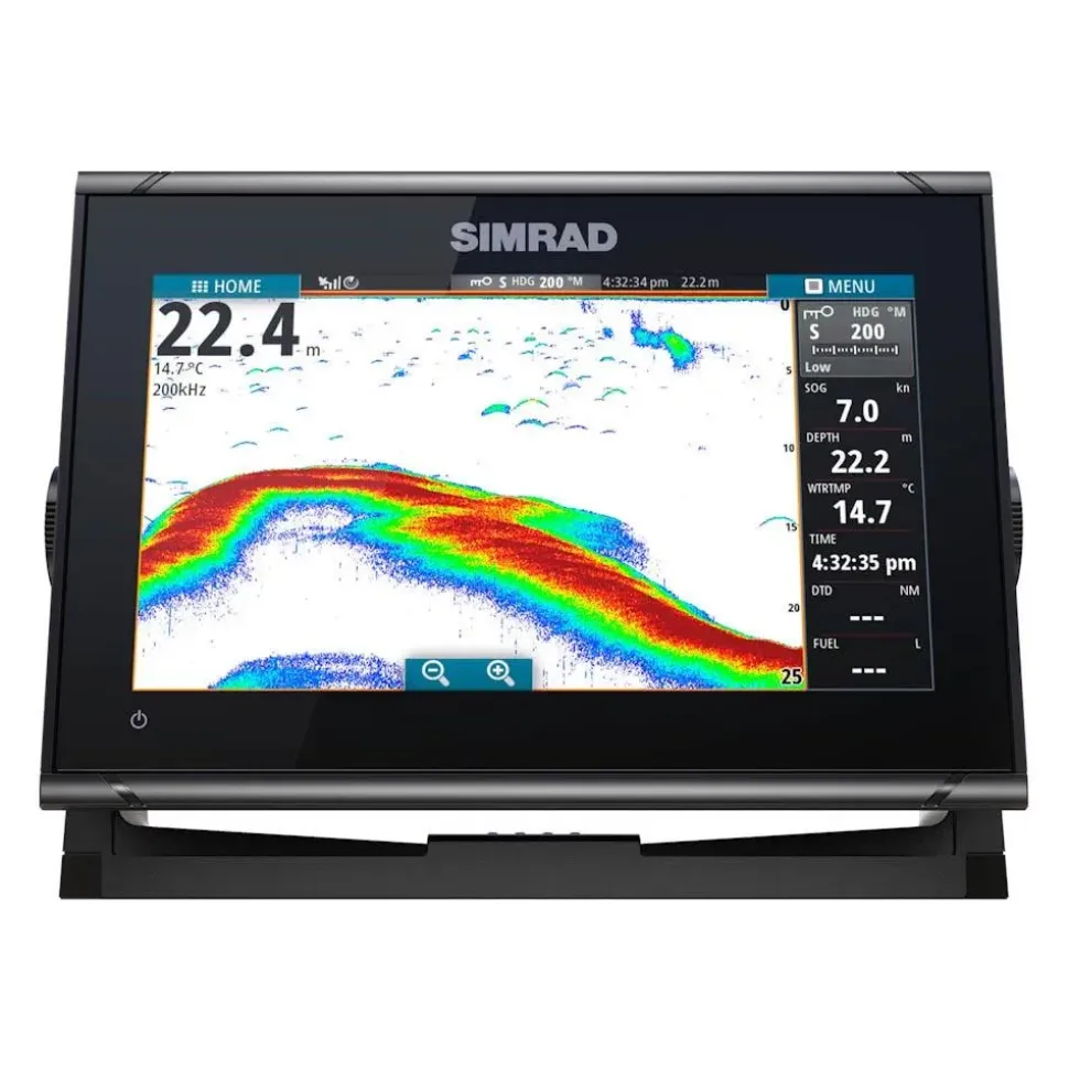 Simrad Plotter con transductor GO9 XSE Row Med/Hi/Dwnscn