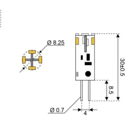 Talamex Bombilla LED G4 Super 12xSMD