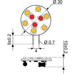 Talamex Super LED G4 9xSMD Lateral