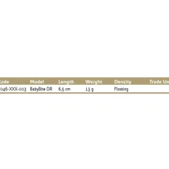 Westin Crankbait Baby Bite DR 13g 65 mm