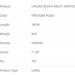 Westin Glidebait Ricky The Roach R2F Sinking 83g 180 mm