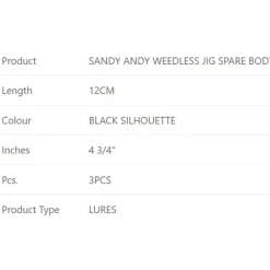Westin Vinilo Sandy Andy Weedless Jig 120 mm 3 unidades