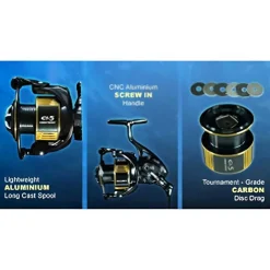 Xzoga Carrete de jigging Matador BullGaty CI5 SW