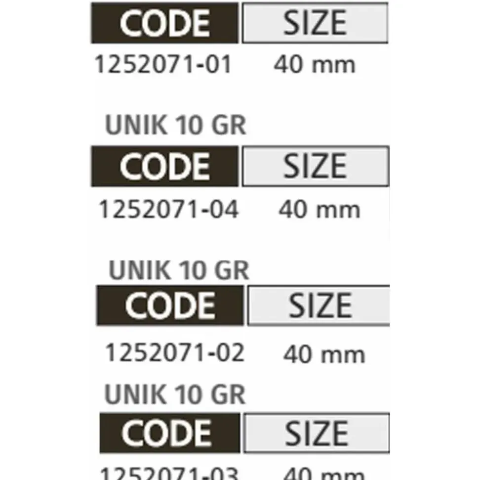 Yamashiro Señuelo vibrátil Unik 10g 40 mm