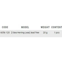 Zebco Plomo Z-Sea Herring Free